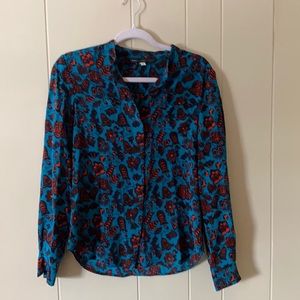 Marc by Marc Jacobs floral silk button up. Size 4